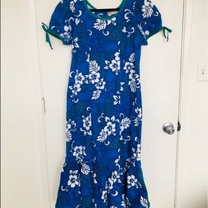 🌴🍍🌸 Vintage Lolenani Hawaiian Dress Size 10
